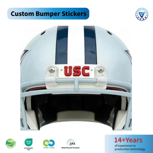 Custom PVC Bumper Decals Rubber Label Sticker with Logo for Baseball Team Custom PVC Bumper Decals Rubber Label Sticker with Logo for Baseball Team