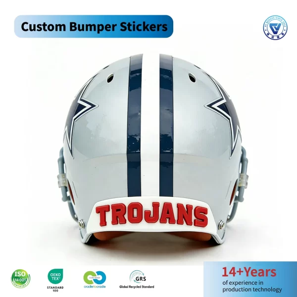 Custom PVC Bumper Decals Rubber Label Sticker with Logo for Baseball Team Custom PVC Bumper Decals Rubber Label Sticker with Logo for Baseball Team