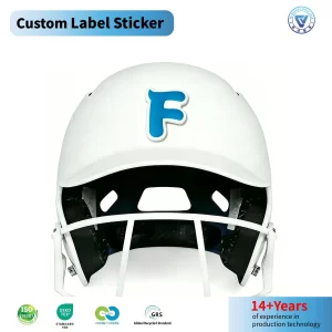 2026 New Model PVC Rubber Helmet Decals Silicone Label Sticker for Baseball Team