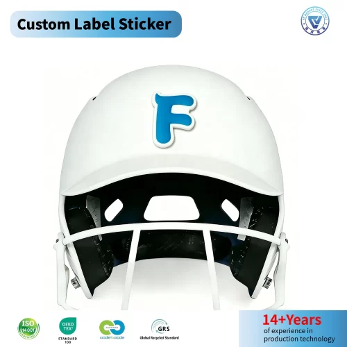 2026 New Model PVC Rubber Helmet Decals Silicone Label Sticker for Baseball Team 2026 New Model PVC Rubber Helmet Decals Silicone Label Sticker for Baseball Team