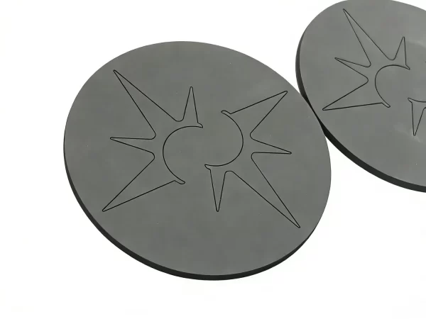 Custom Logo PVC Rubber Mat Eco-Friendly Soft Rubber Cup Coasters for Promotion