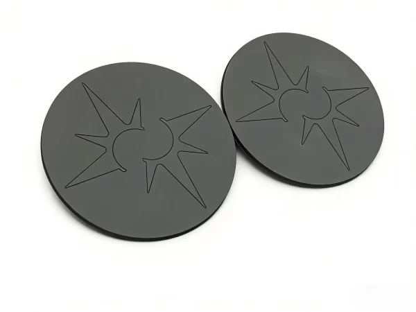 Custom Logo PVC Rubber Mat Eco-Friendly Soft Rubber Cup Coasters for Promotion