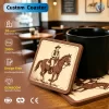 Factory Custom PVC Rubber Coaster Silicone Durable PVC Mat with Own Logo for Promotion Branded Drink Mats