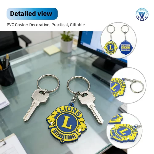 Custom Soft PVC Qr Code Keychains Promotional Giveaways with Personalized Logo