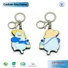 Factory Supply 3D Double-Sided PVC Keychains Custom Key Ring Durable Advertising Gifts