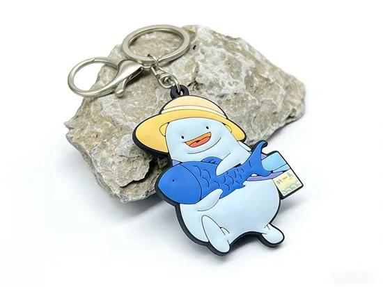 Factory Supply 3D Double-Sided PVC Keychains Custom Key Ring Durable Advertising Gifts