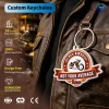 PK042-10005 OEM Custom PVC Rubber Keychains Logo 2D 3D Silicone Key Chain Ring Gifts for Stylish Decoration