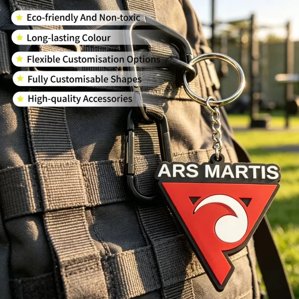 Custom PVC Keychains 3D Soft Rubber Keyring with Logo with Logo for Outdoor Hiking Promotional Gift