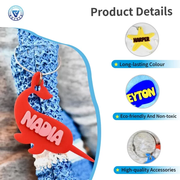 Customizable Soft PVC Sea Creature Keychains with Logo