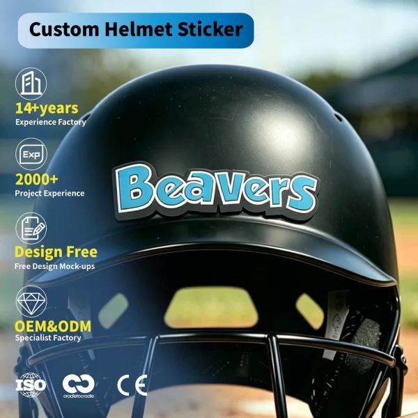 Helmets Decals Sticker Label