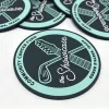 New Design Durable Eco-Friendly PVC Coasters Custom Plastic Crafts Rubber Coaster with Logo for Promotion