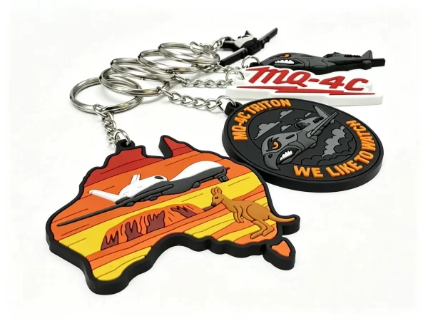 New Design Eco-Friendly Custom Soft 3D 2D Rubber Keychain Personality Logo PVC Keychains 3D Cartoon for Promotion