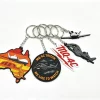 New Design Eco-Friendly Custom Soft 3D 2D Rubber Keychain Personality Logo PVC Keychains 3D Cartoon for Promotion