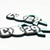 3D PVC Patches Custom Logo Iron on Customize Soft Rubber Label Patch for Baseball Clothes