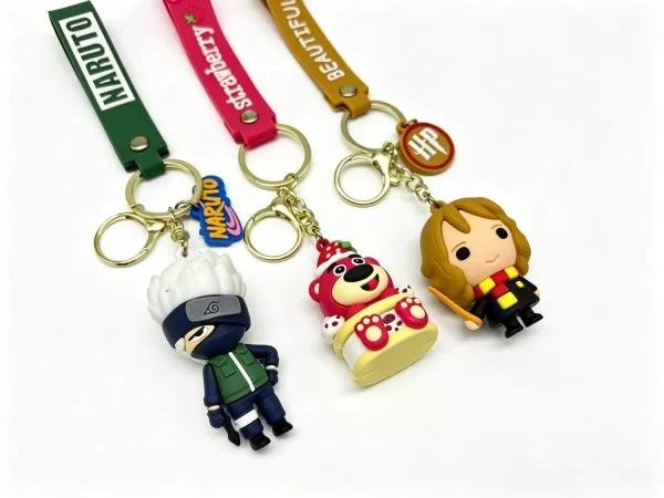 Custom-3D-Printed-Keychains-PVC-Rubber-Cartoon-Character-Keychains-Logo 3PK003 -1 Custom 3D Printed Keychains PVC Rubber Cartoon Character Keychains Logo