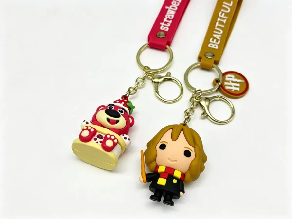 Custom-3D-Printed-Keychains-PVC-Rubber-Cartoon-Character-Keychains-Logo 3PK003 -2 Custom 3D Printed Keychains PVC Rubber Cartoon Character Keychains Logo