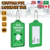 Custom PVC Golf Bag Tag 3D Travel Luggage Tag Rubber Bag Tags