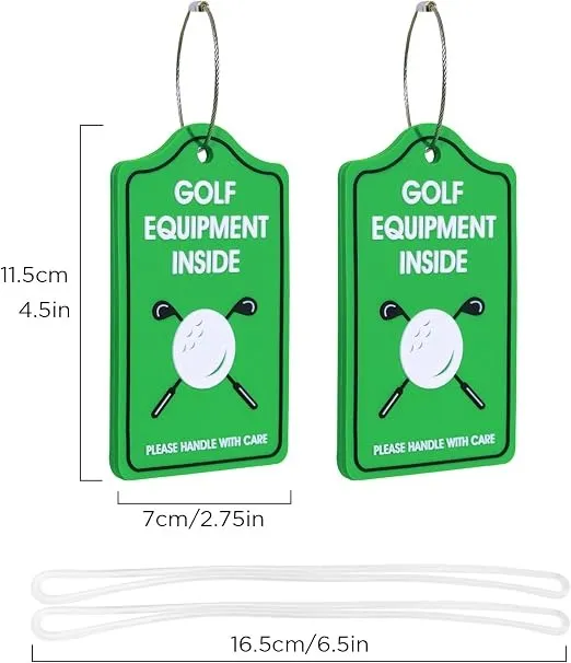 Custom PVC Golf Bag Tag 3D Travel Luggage Tag Rubber Bag Tags