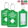 Custom PVC Golf Bag Tag 3D Travel Luggage Tag Rubber Bag Tags