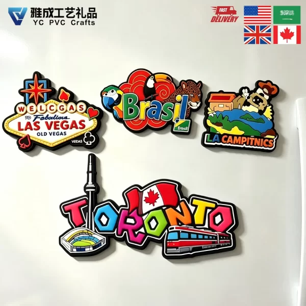 Custom-Refrigerator-Magnet-3D-Rubber-Fridge-Magnet-Souvenir FM057 -1 PVC Fridge Magnet