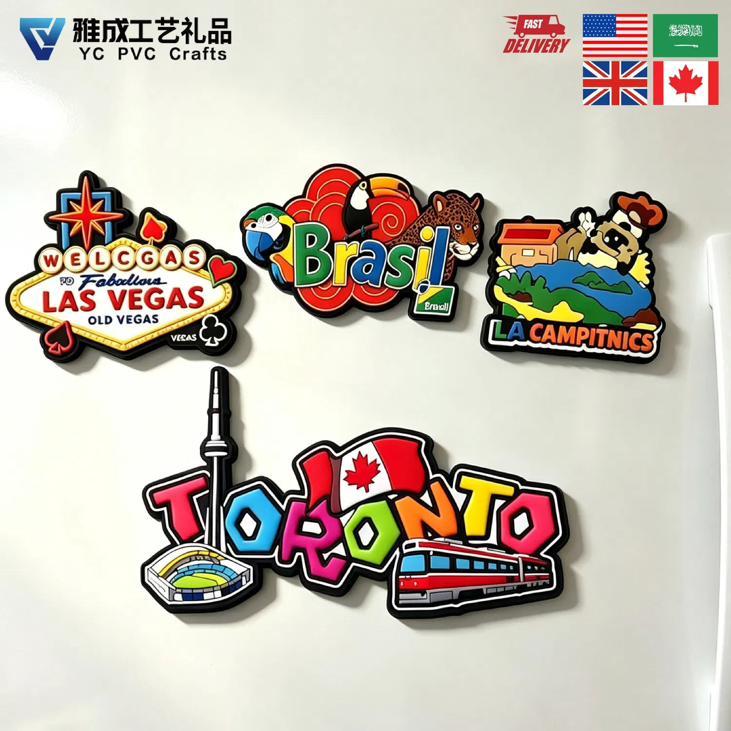 Custom-Refrigerator-Magnet-3D-Rubber-Fridge-Magnet-Souvenir FM057 -1 PVC Fridge Magnet