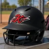 Custom Rubber 3D Helmet Decals Baseball Logo Label 2D Football Helmets Iron on Patches