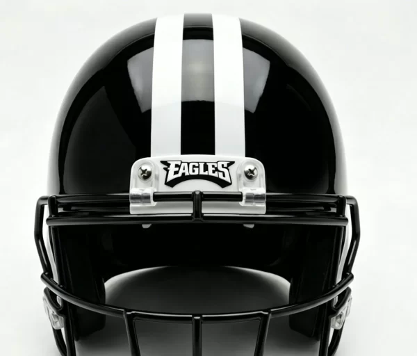 Custom Rubber 3D Helmet Decals Baseball Logo Label 2D Football Helmets Iron on Patches