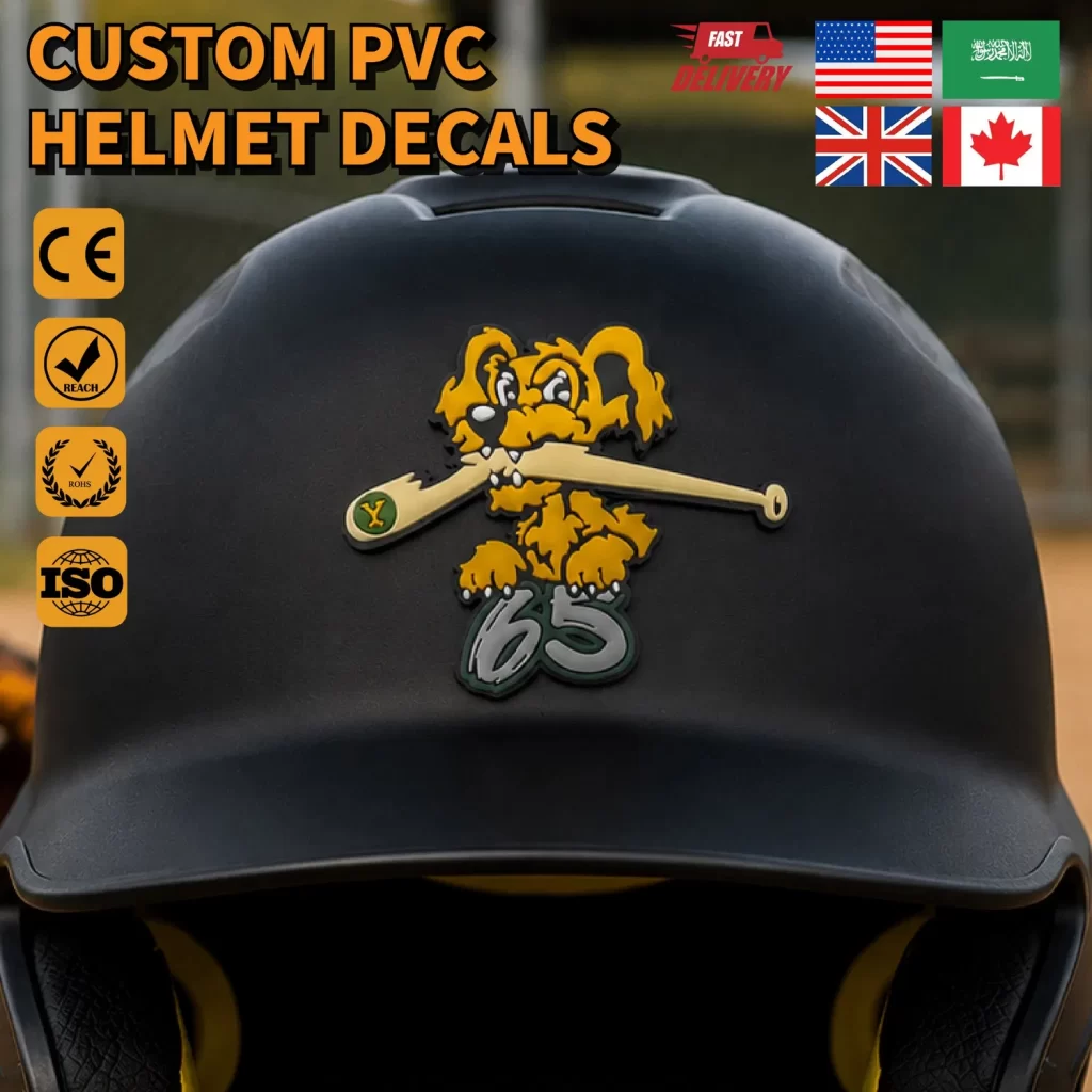 PVC Helmets Decals Sticker Label
