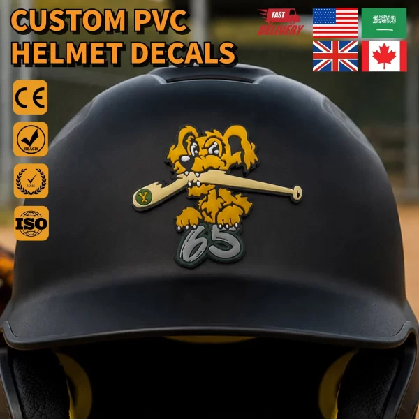 PVC Helmets Decals Sticker Label