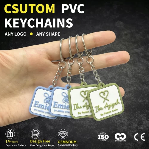 Custom-Soft-PVC-Keychains-Square-Cartoon-Rubber-Key-Rings-Promotional-Gift-Logo-Bag-Pendants PK071 -1 Custom Soft PVC Keychains Square Cartoon Rubber Key Rings Promotional Gift Logo Bag Pendants