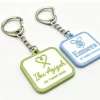 Custom Soft PVC Keychains Square Cartoon Rubber Key Rings Promotional Gift Logo Bag Pendants