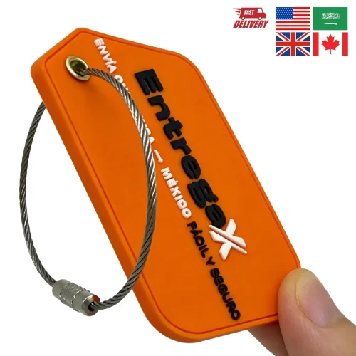 Factory-Custom-Luggage-Tag-for-Bag-Embossed-Logo-Suitcase-Tags-Personalized PHT003 -1 Custom PVC Luggage Tags Imprint 3D Embossed Personalized Travel Tag