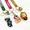 Factory-Custom-Personalised-3D-Keychain-PVC-Rubber-3D-Cartoon-Character-Keyring 3PK002 -1 Factory Custom Personalised 3D Keychain PVC Rubber 3D Cartoon Character Keyring