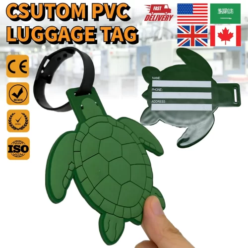 Factory-Eco-Friendly-Custom-PVC-Rubber-Ocean-Luggage-Tags-2D-Embossed PLT023 -01 Factory Eco-Friendly Custom PVC Rubber Ocean Luggage Tags 2D Embossed