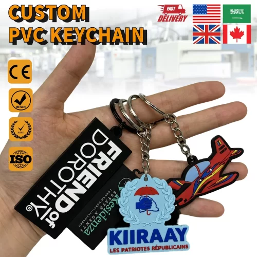 Factory-Eco-Friendly-Custom-Soft-Rubber-Keychain-3D-Logo-PVC-Keychains PK073 -1 Factory Eco-Friendly Custom Soft Rubber Keychain 3D Logo PVC Keychains