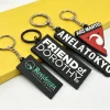 Factory Eco-Friendly Custom Soft Rubber Keychain 3D Logo PVC Keychains