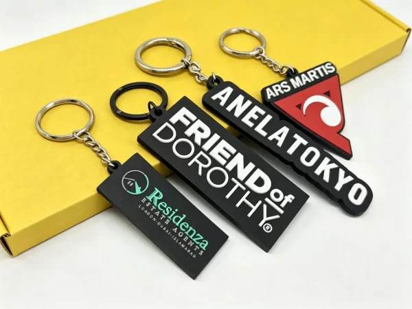 Factory Eco-Friendly Custom Soft Rubber Keychain 3D Logo PVC Keychains