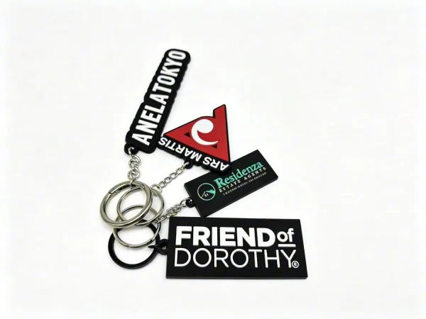 Factory Eco-Friendly Custom Soft Rubber Keychain 3D Logo PVC Keychains