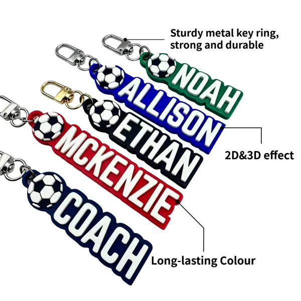 Factory Price Custom Rubber Keychains Soft PVC 3D Logo Keychain