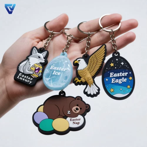 Manufacturer-Custom-3D-Rubber-Keychain-Personality-Logo-PVC-Keychains-Customized PK068 -02 PVC Keychain