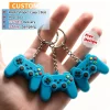 Custom 2D Rubber Keychains Personalized Soft PVC Keyrings 3D Silicone Key Chain