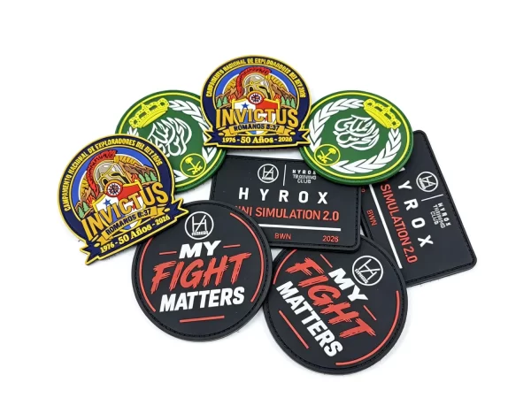 Custom 3D Embossed Silicone Rubber Pathes PVC Label Patch for Clothing Hats