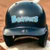 Custom PVC Decal Baseball Helmet 3D Embossed Rubber Helmet Bumper Stickers