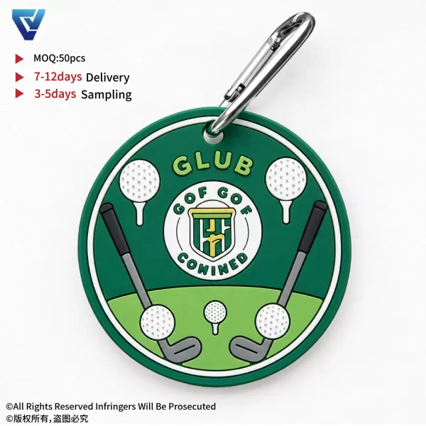 Soft Rubber Customized Luggage Tags 2D Embossed Logo PVC Luggag Tag