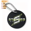 Soft Rubber Customized Luggage Tags 2D Embossed Logo PVC Luggag Tag