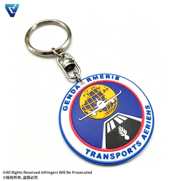 Soft PVC Key Chain Custom Logo 2D 3D Embossed Rubber Keychain