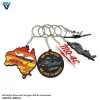 Custom Soft PVC Rubber Keyrings Embossed 3D Logo Personalized Keychain