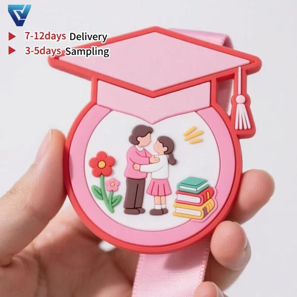 Custom Rubber Medal Embossed 3D Enamel Souvenir for Kids