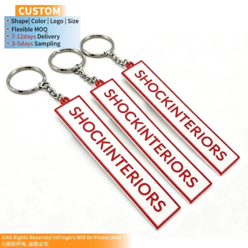 Custom-Soft-PVC-Rubber-Key-Chains-Letter-Embossed-Logo-Silicone-Key-Ring PK095 -1 Custom Soft PVC Rubber Key Chains Letter Embossed Logo Silicone Key Ring
