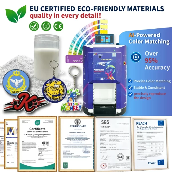 EU CERTIFIED ECO-FRIENDLY MATERIALS Flexible Customization Refrigerator Magnets PVC 2D 3D Rubber Refrigerator Magnet